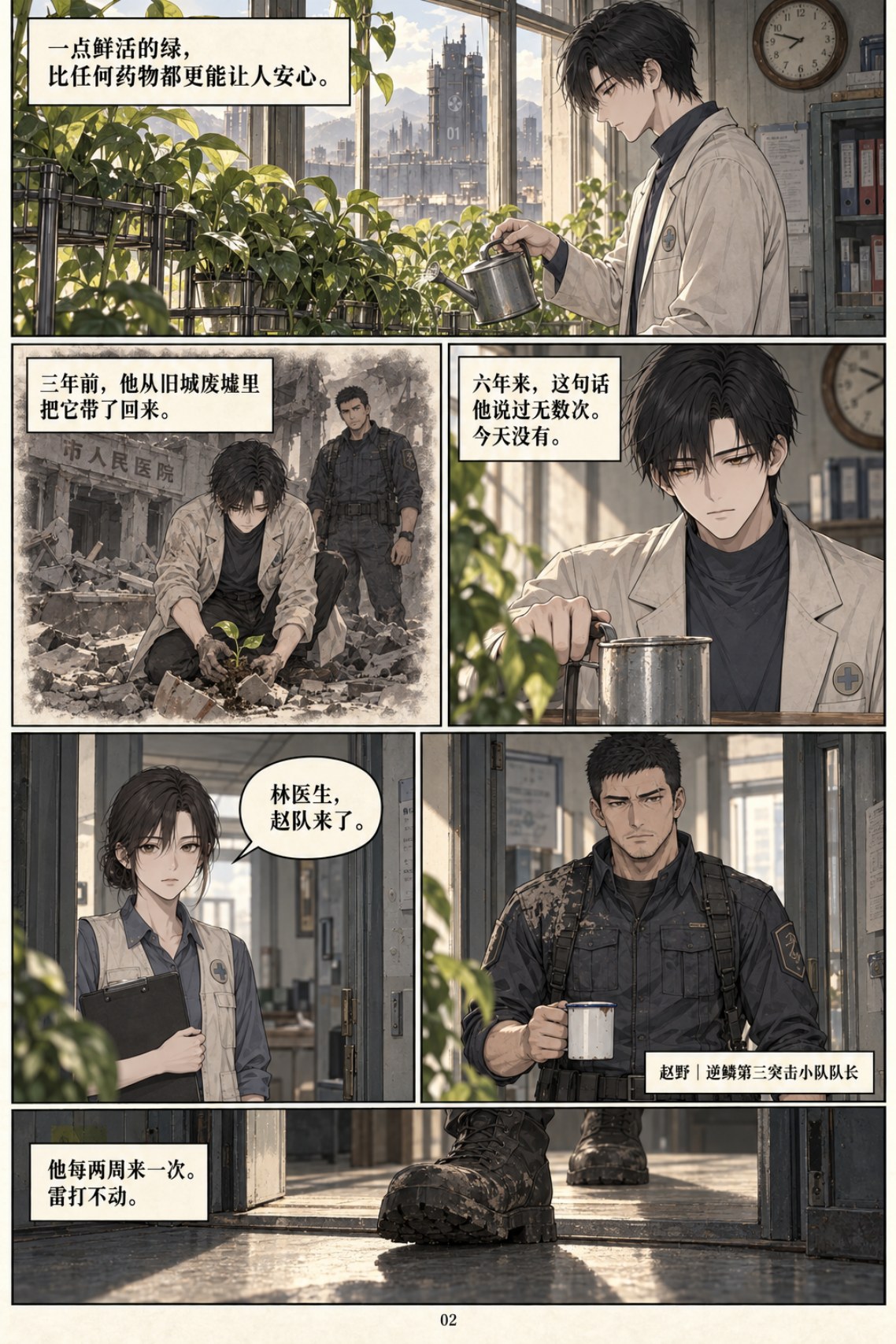 《类人之心》第一章漫画第 2 页